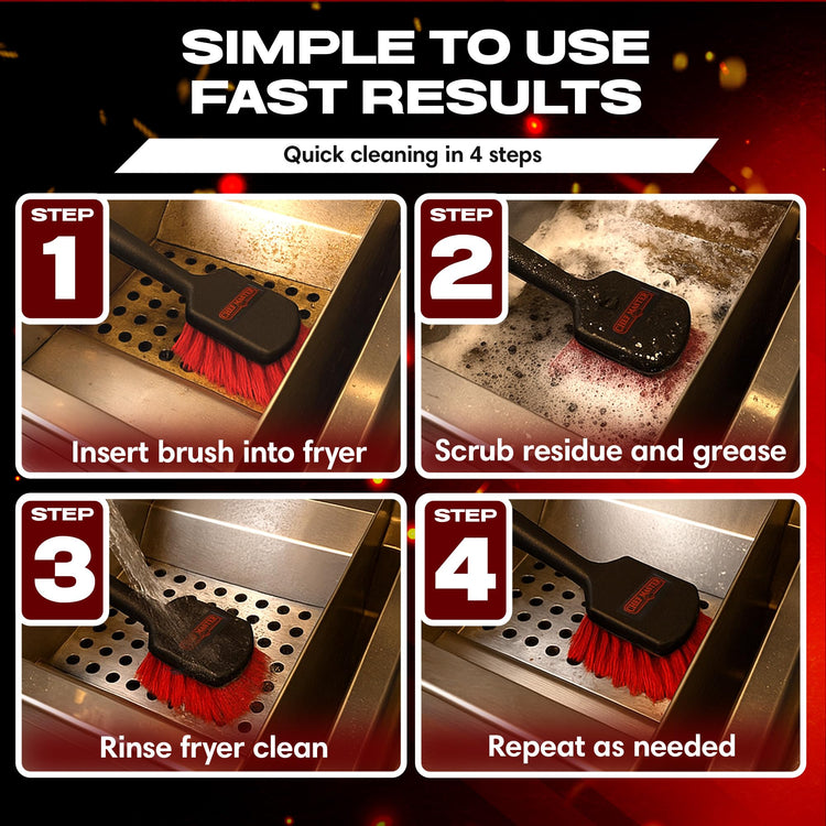 20" Deep Fryer Cleaning Brush by FryOilSaver Co