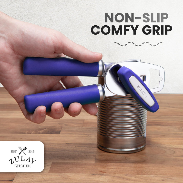 Heavy Duty Stainless Steel Can Opener Manual with Bottle Opener