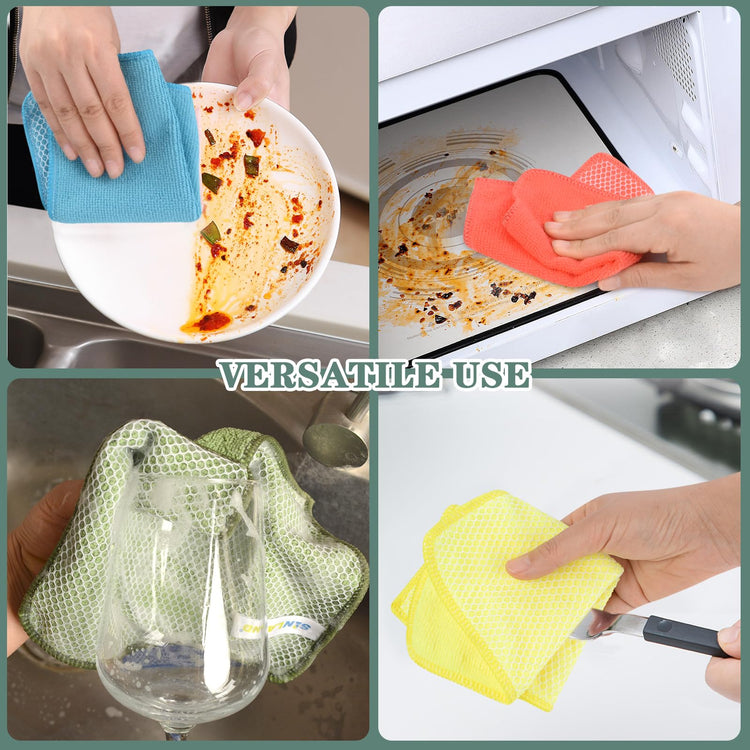 Dish Cloth for Washing Dishes Kitchen Washcloth Cleaning Cloth (20 Count)