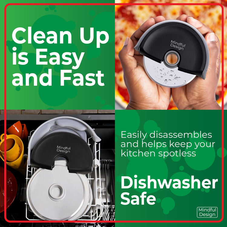 Pizza Cutter Wheel with Protective Blade Cover