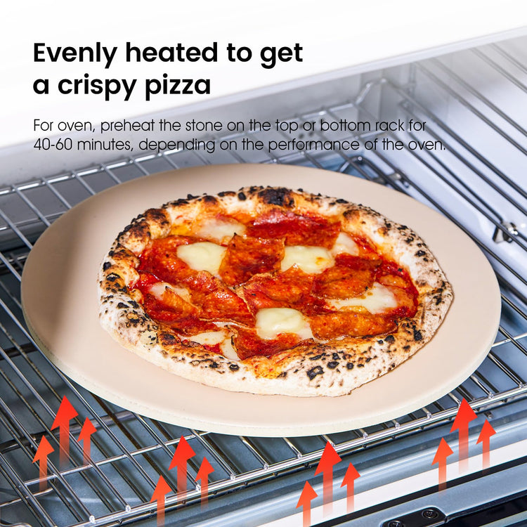 12.6" x 0.4" Coating Pizza Stone