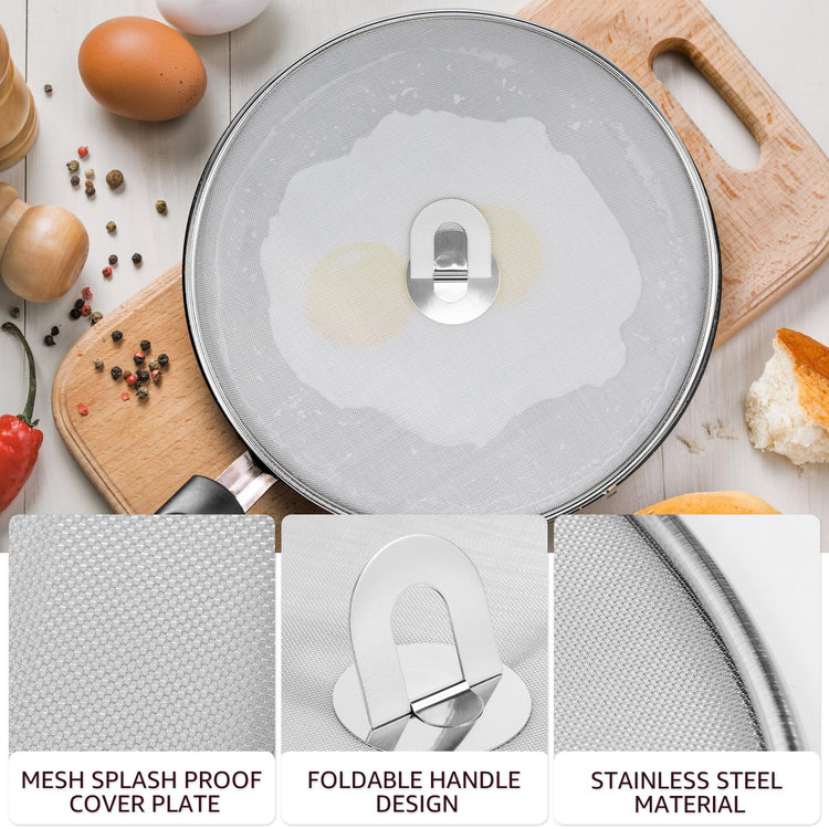 3PCS Stainless Steel Splatter Guard (3 Count)