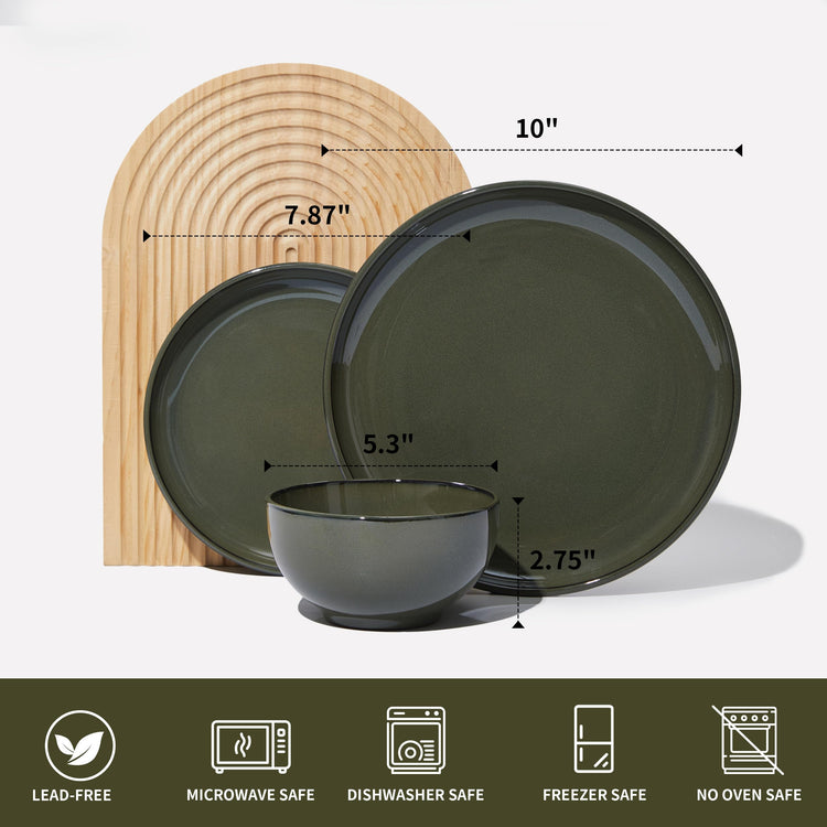Stoneware Dinnerware Sets for 4