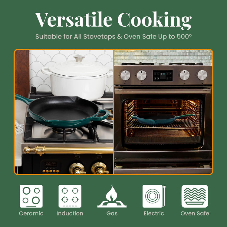 Enameled Cast Iron Skillet