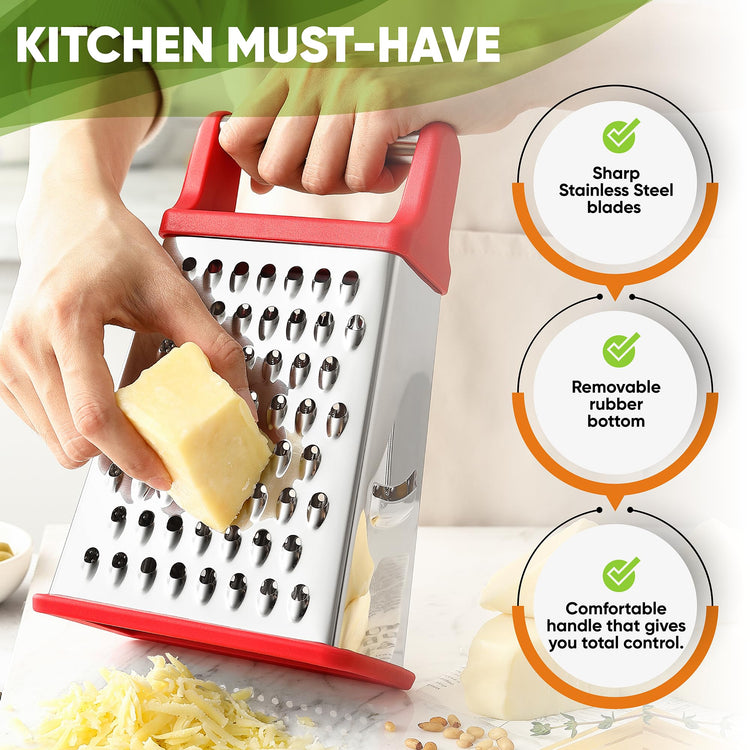 Stainless Steel XL Cheese Grater for Kitchen