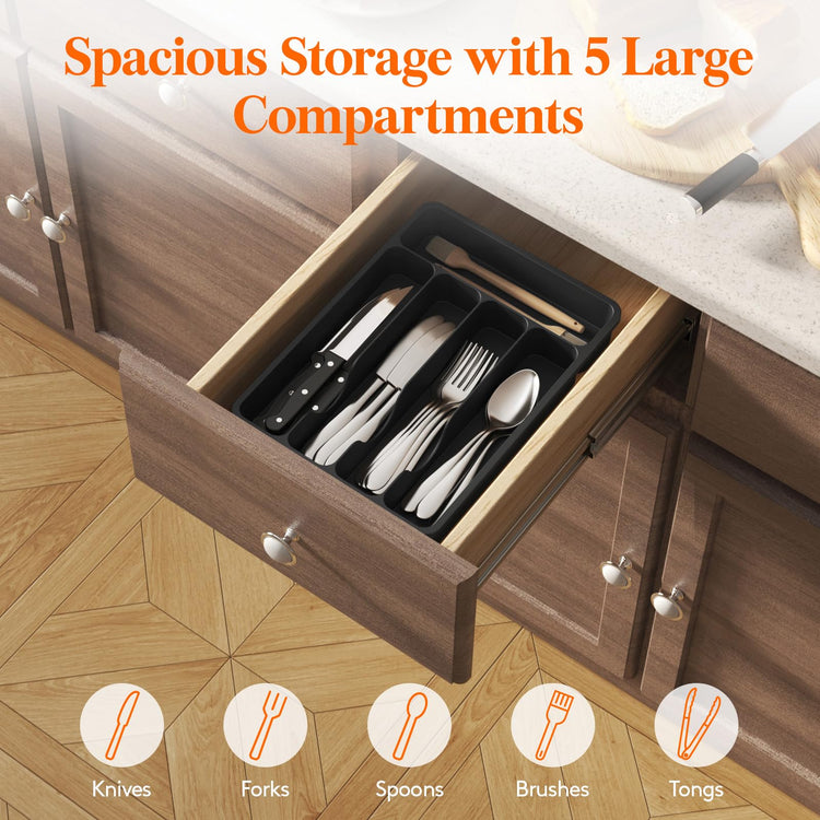 Silverware Drawer Organizer Tray