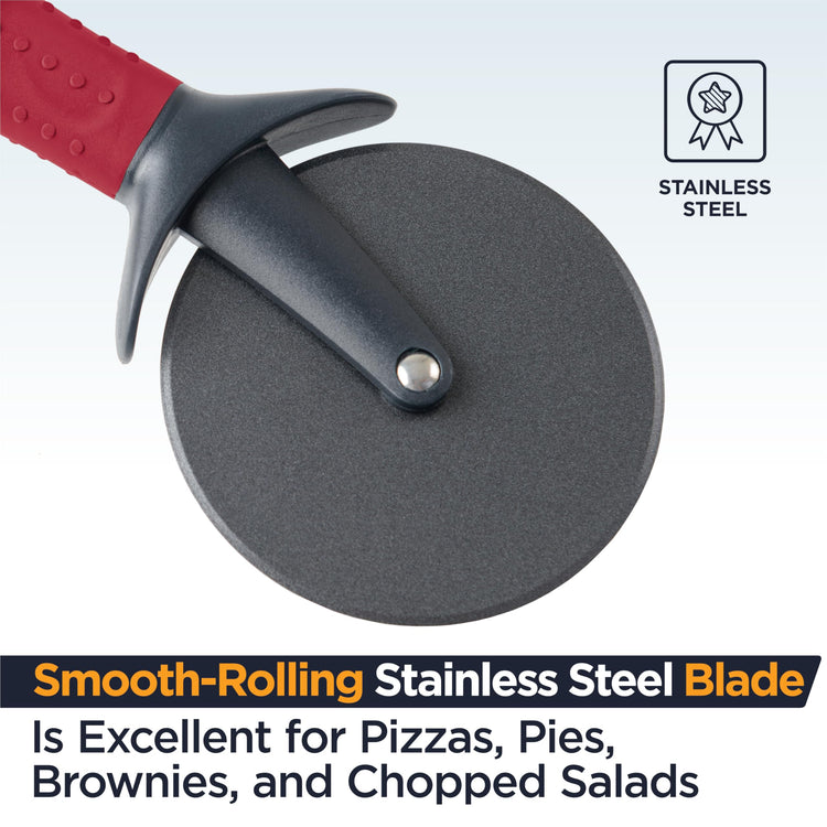 Lux Heavy Duty Pizza Cutter With Wheel Slicer