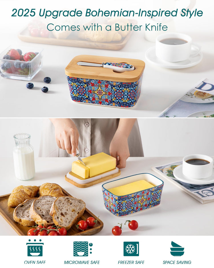 6.5" Butter Dish with Lid