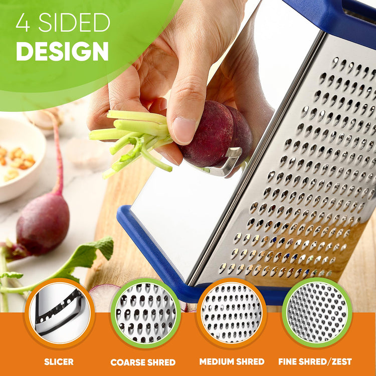 Stainless Steel XL Cheese Grater for Kitchen