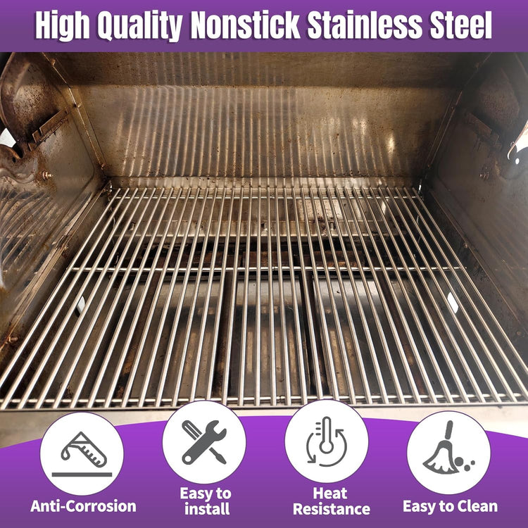Cooking Grids for Bull Grill Replacement Parts,5 Pack Grill Grate for Bull 57569, Bull 57568,for 5 Burner Brahma Lion Premium 40-Inch Grills L90000 90000Grill Grates