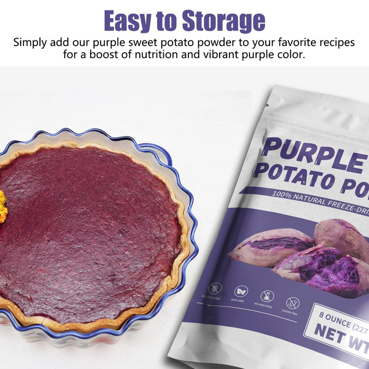 Purple Sweet Potato Powder 8 Oz (8 Ounce)