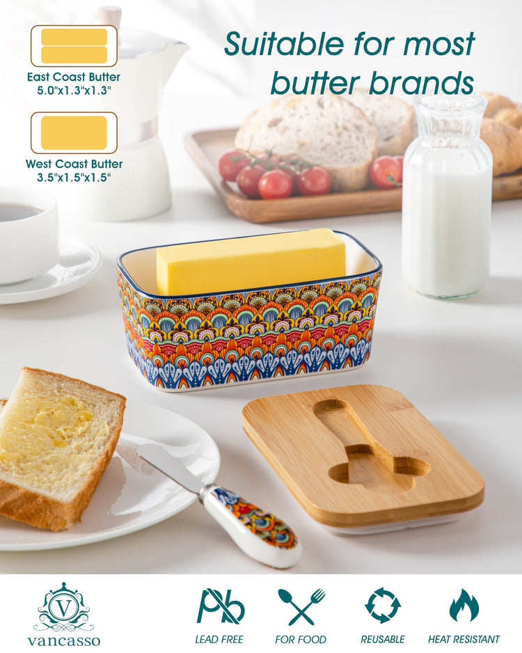 6.5" Butter Dish with Lid