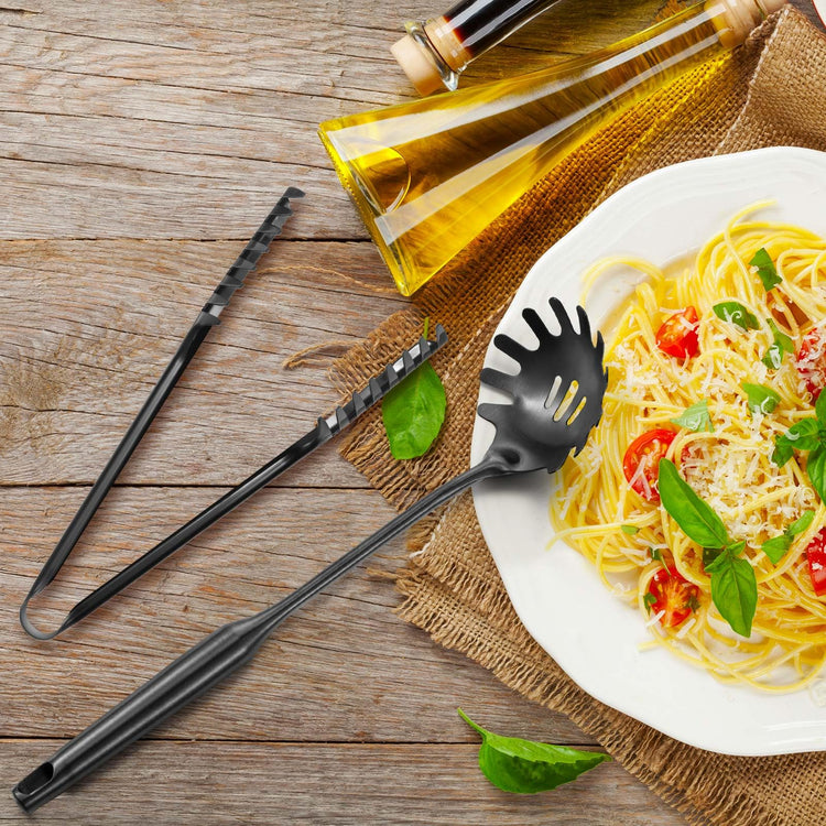 Stainless Steel Spaghetti Spoon and Pasta Tongs Set (2 Count)