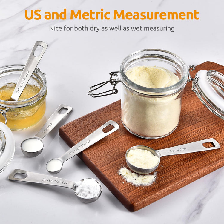 18 8 Stainless Steel Measuring Spoons Set of 5 (5 Count)