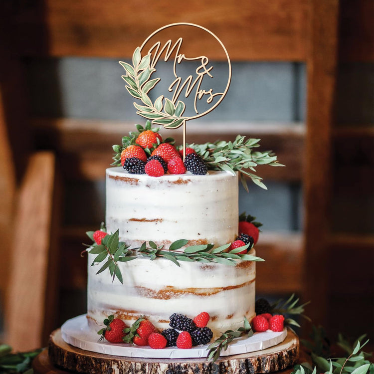 Mr & Mrs Wedding Cake Topper