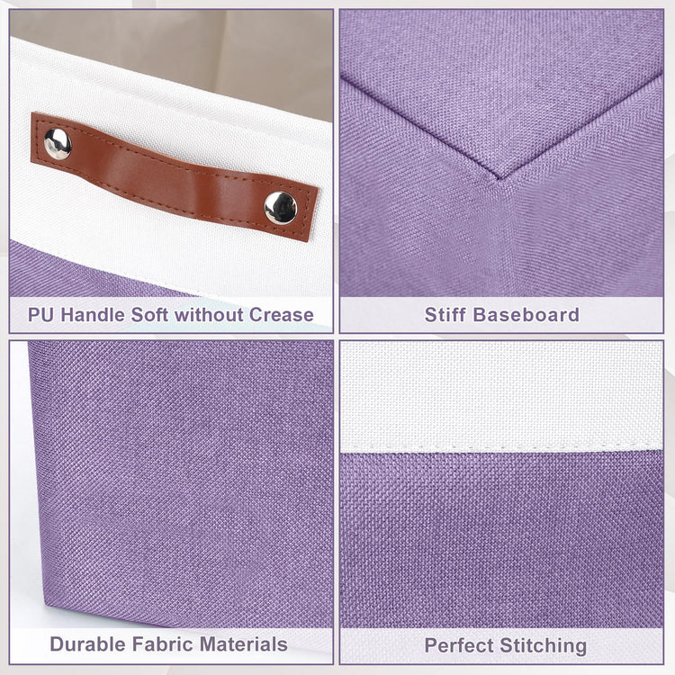 Storage Bins Large Fabric Storage Baskets for Shelves 3 Pack (3 Count)