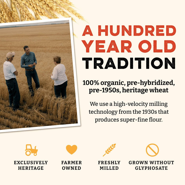 Heritage Organic Bread Flour Blend (400 Ounce)