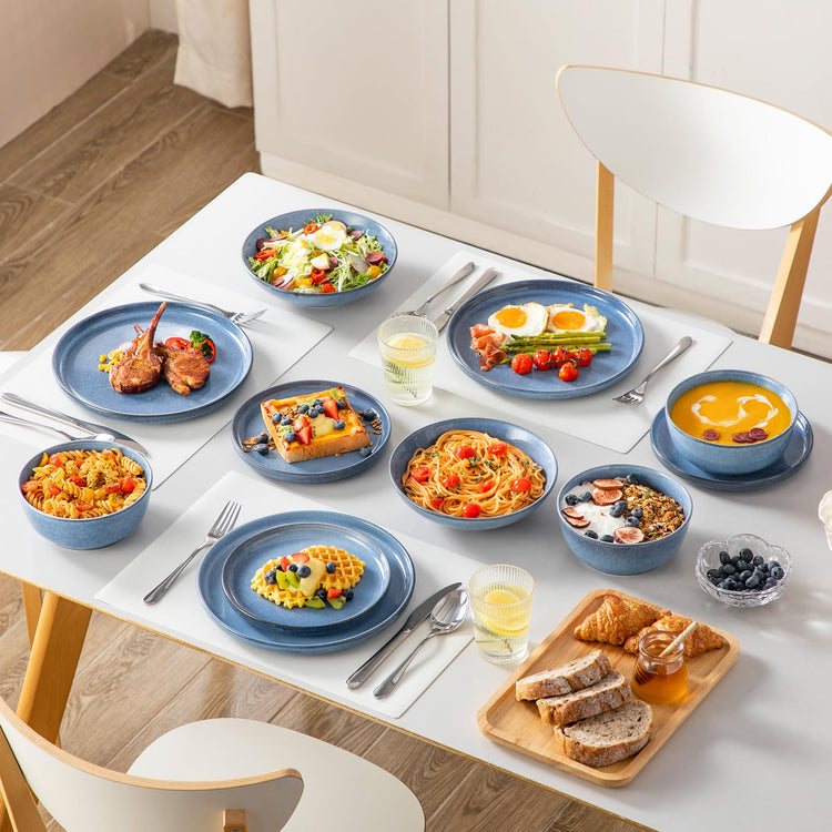 ANYA 24 Pieces Plates and Bowls Set (6 Count)