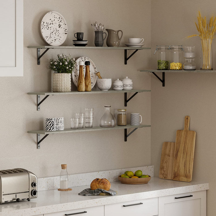 Long Wall Shelves (2 Count)