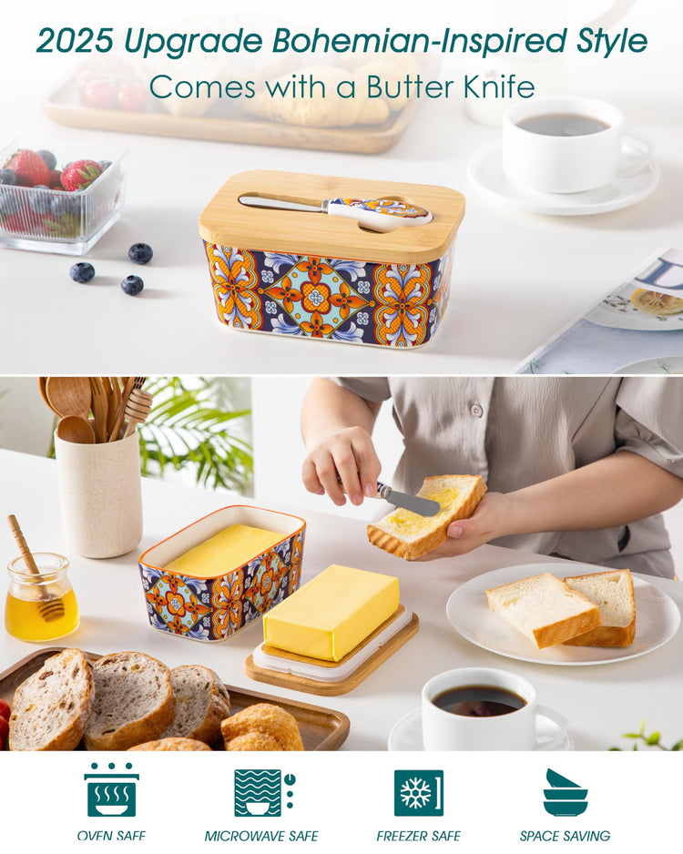 6.5" Butter Dish with Lid
