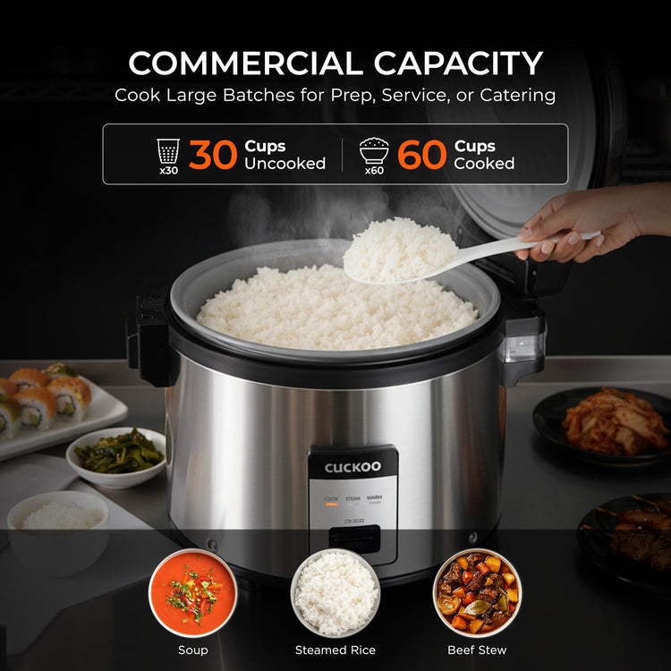 Commercial Rice Cooker and Warmer (30 Count)