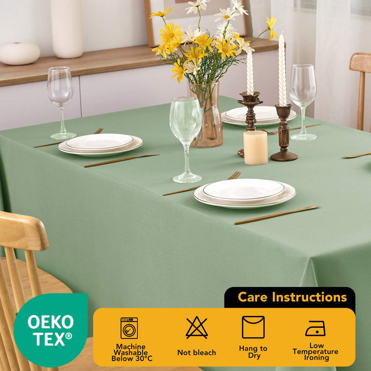 10 Pack Sage Green Tablecloths for Rectangle Tables