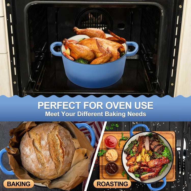 6QT Enameled Dutch Oven