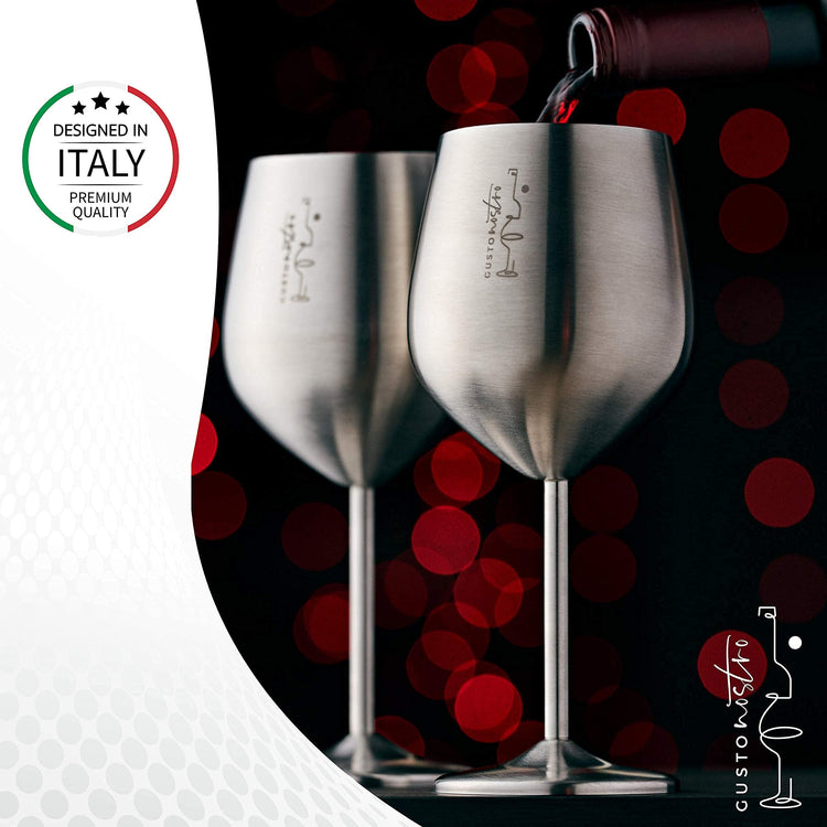 Stainless Steel Wine Glass (2 Count)