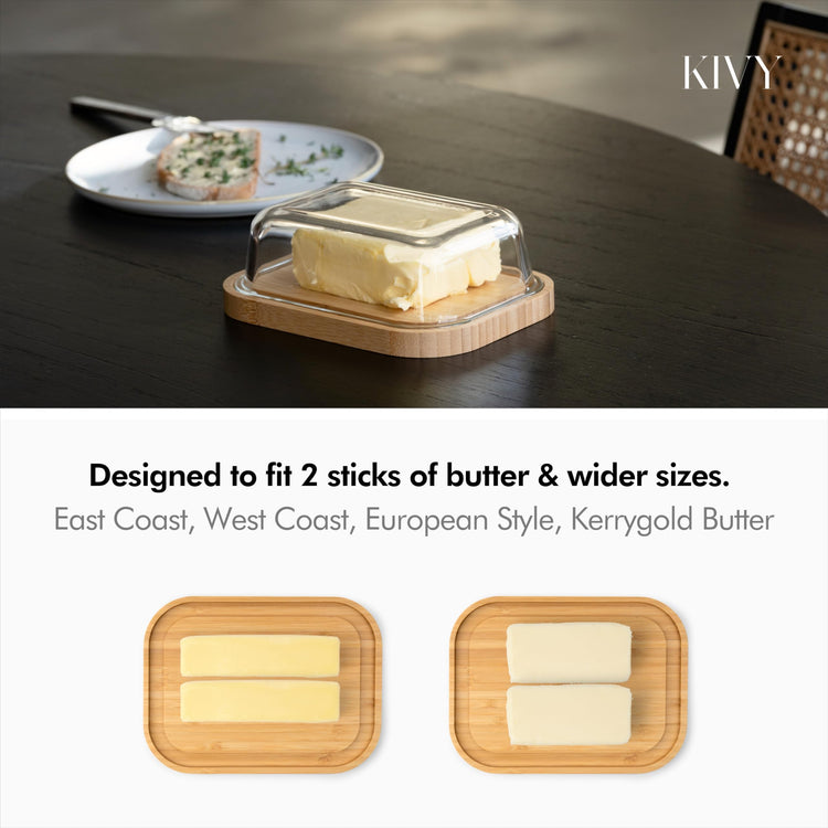 Large Butter Dish with Lid