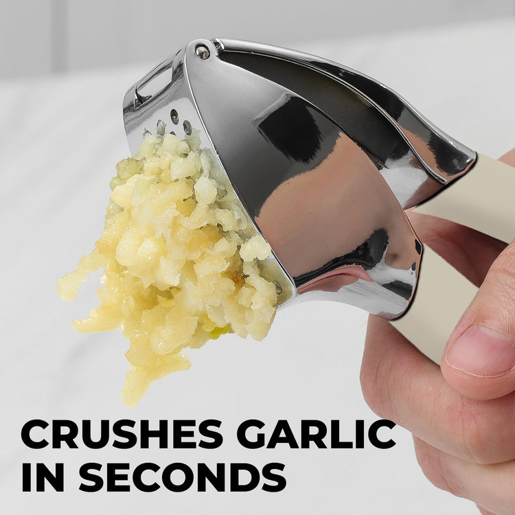 Metal Comfort Grip Garlic Press