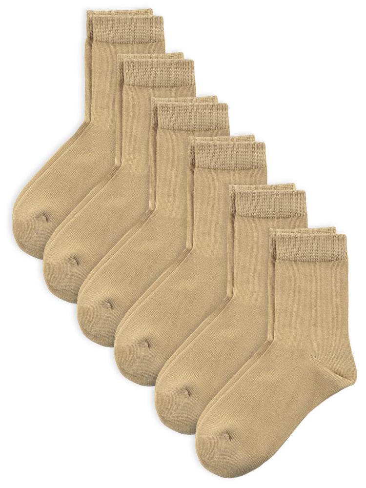 Unisex Kids Boys Girls Soft Cotton School Socks 6 (6 Count)