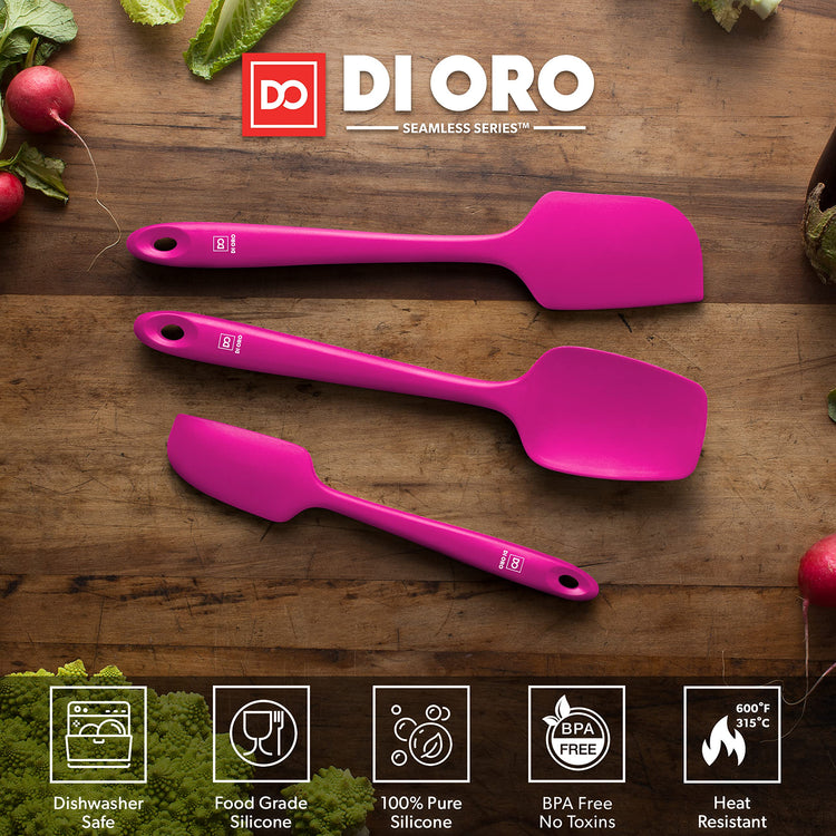 DI ORO Silicone Spatula Set (3 Count)