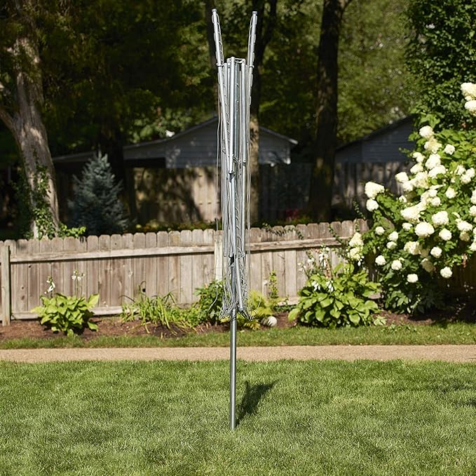 Household Essentials Parallel Clothesline Outdoor Dryer, 30 Lines with 210 Feet of Drying Space, No-Rust Steel