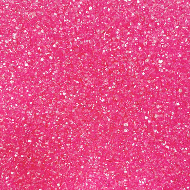 Hot Pink Sanding Sugar for Baking Edible Sparkling Sugar Sprinkles Coarse Sugar Crystals for Baking Topping Cake Cookie Cupcake Topper Ice Cream Decoration Supplies 3.2 OZ (3.2 Ounce)