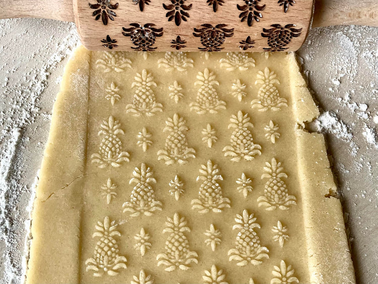 HAWAII 3 KID Rolling Pin SET. Wooden Laser Cut Mini Rolling Pins for cookies