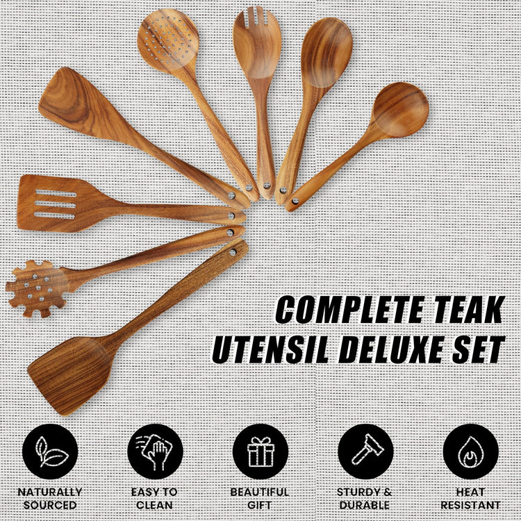 Wooden Spoons for Cooking (10 Count)