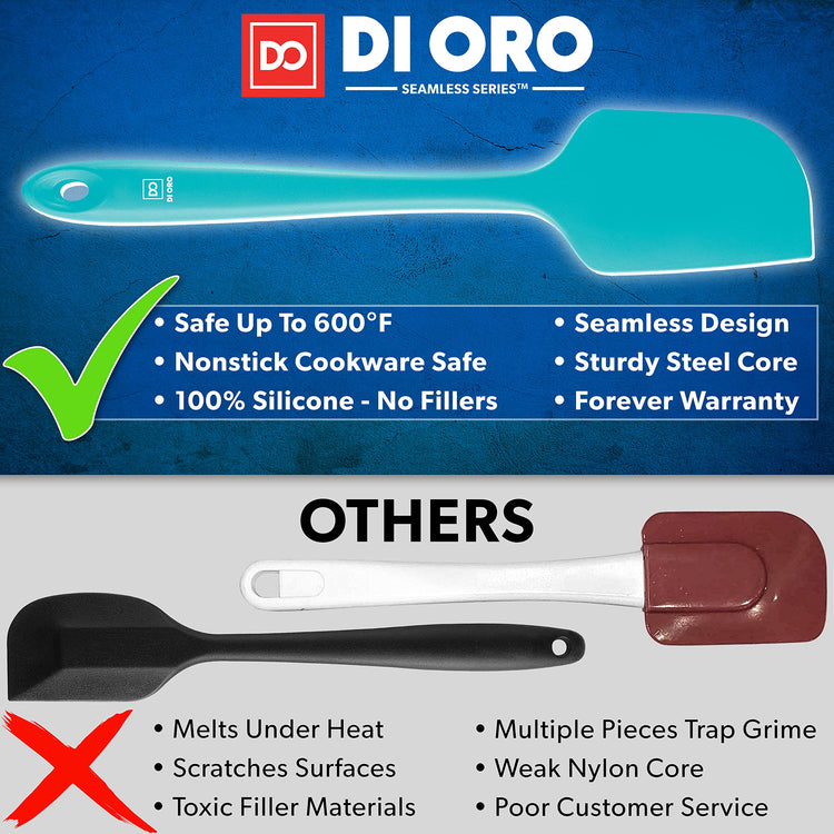 DI ORO Silicone Spatula Set (3 Count)