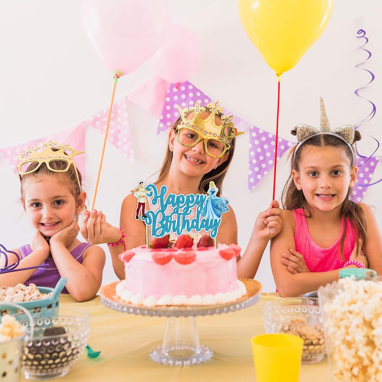 Cnderela Happy Birthday Cake Topper