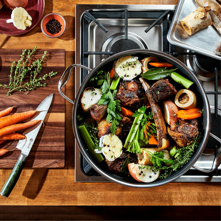 12QT Hybrid Nonstick Braiser Stock Pot with Lid
