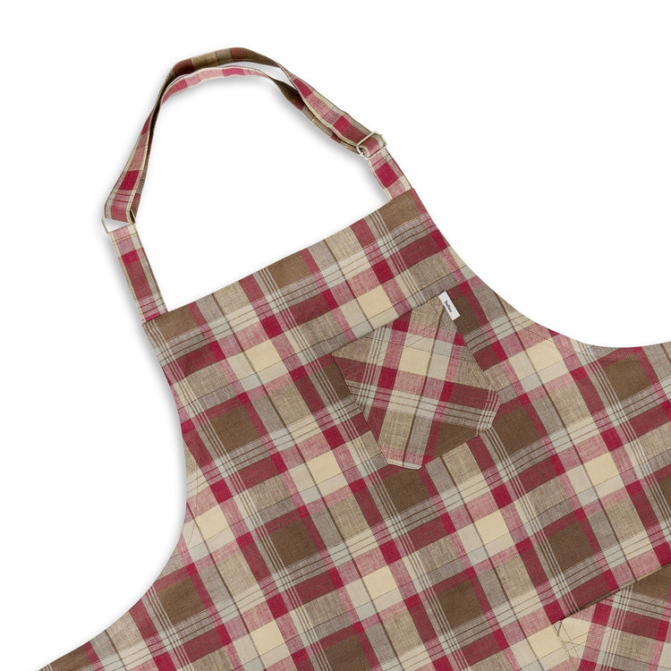 100% Pure Linen Kitchen Apron Multicolor