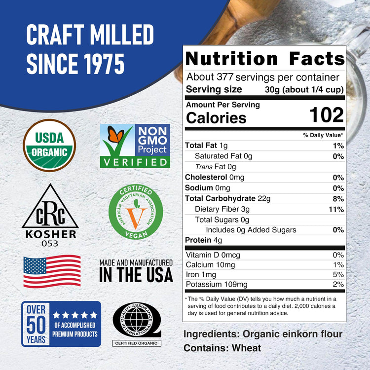 Organic Einkorn Flour (400 Ounce)
