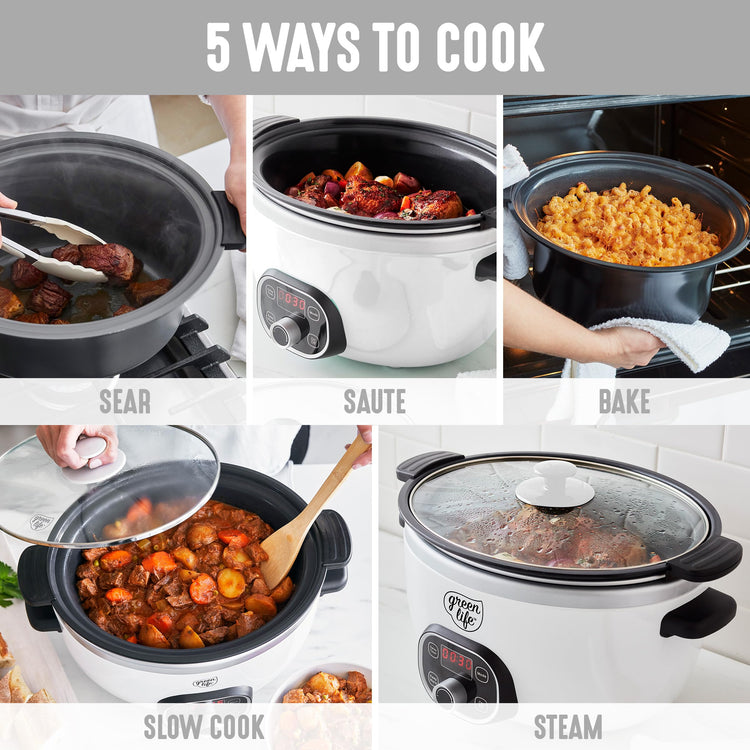 6QT Ceramic Nonstick Slow Cooker