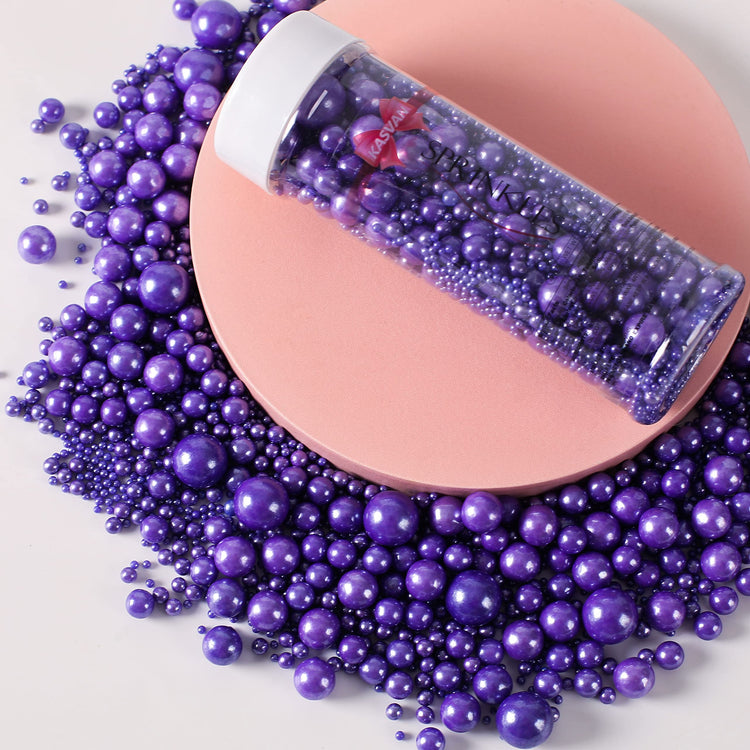 Purple Pearl Sugar Sprinkles (4.58 Ounce)