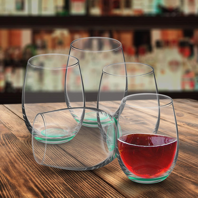 Stemless Wine Glasses by ARC 5.5 oz. Set of 12 (10 Count)
