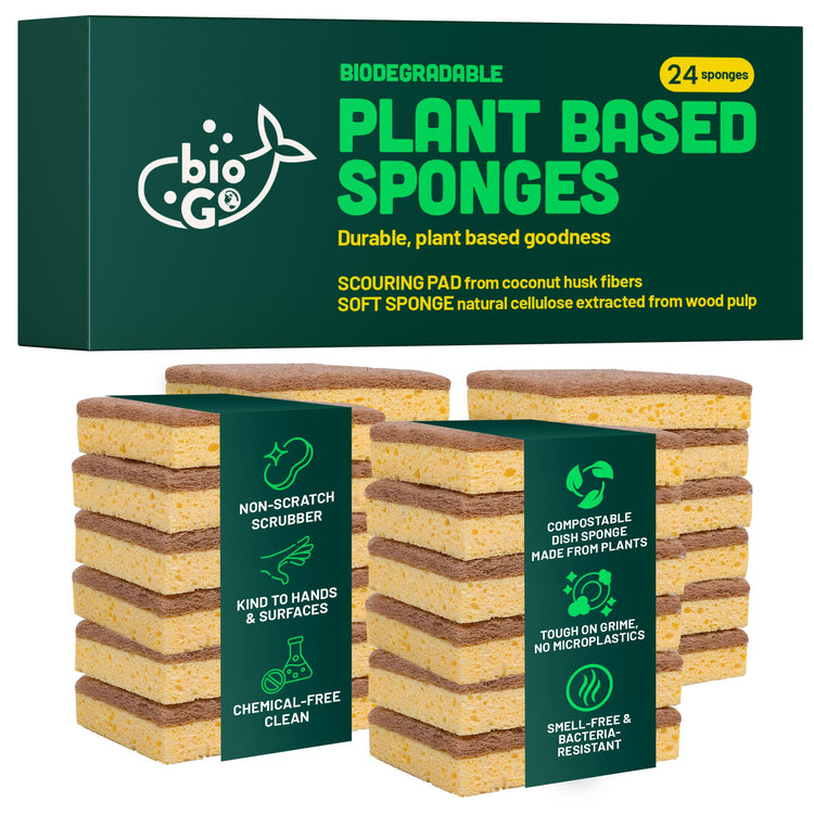 Biodegradable Kitchen Sponges (24 Count)