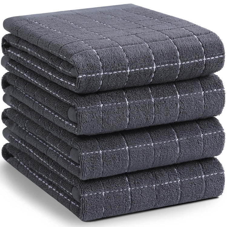 100% Cotton Terry Kitchen Towels (4 Count)
