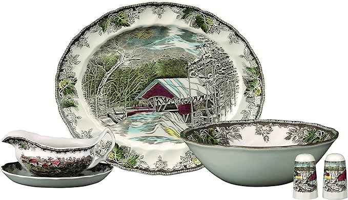 Johnson Brothers Friendly Village 6-Piece Completer Set, Multi, 10.5