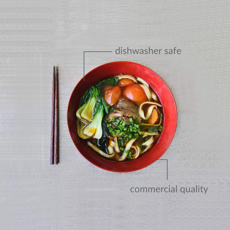 2396 Large Soup Bowl Japanese Style Plastic Ramen Bowls for Udon Pho Noodles Soup Cereal Pasta (52 oz)
