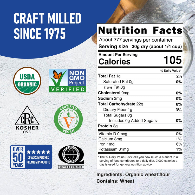 Organic Lily White All Purpose Flour (400 Ounce)