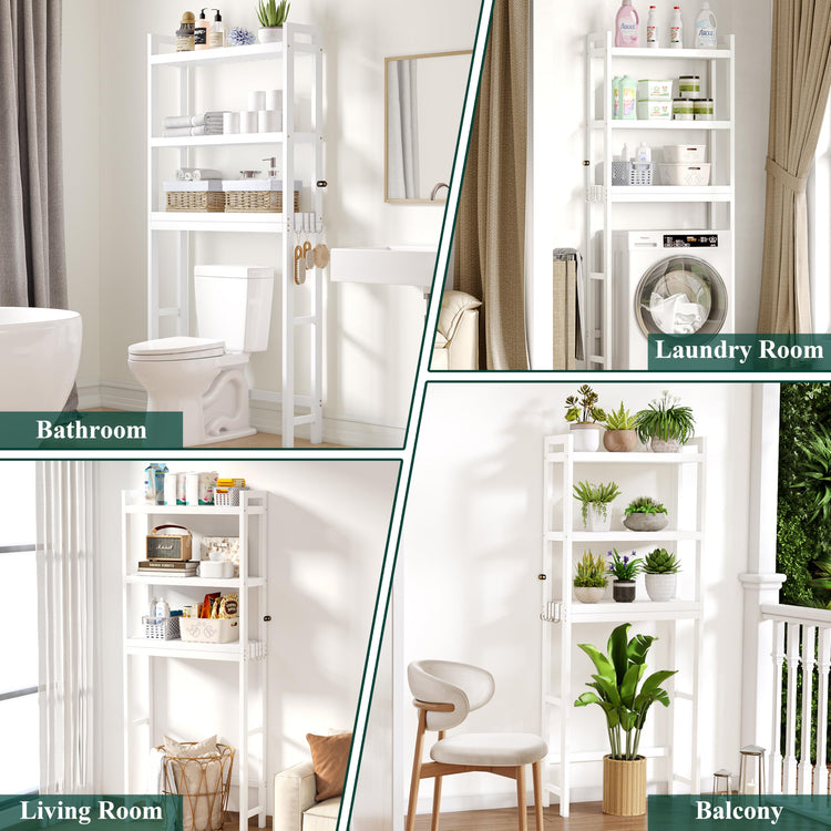 Bamboo Over The Toilet Storage Cabinet (3 Count)